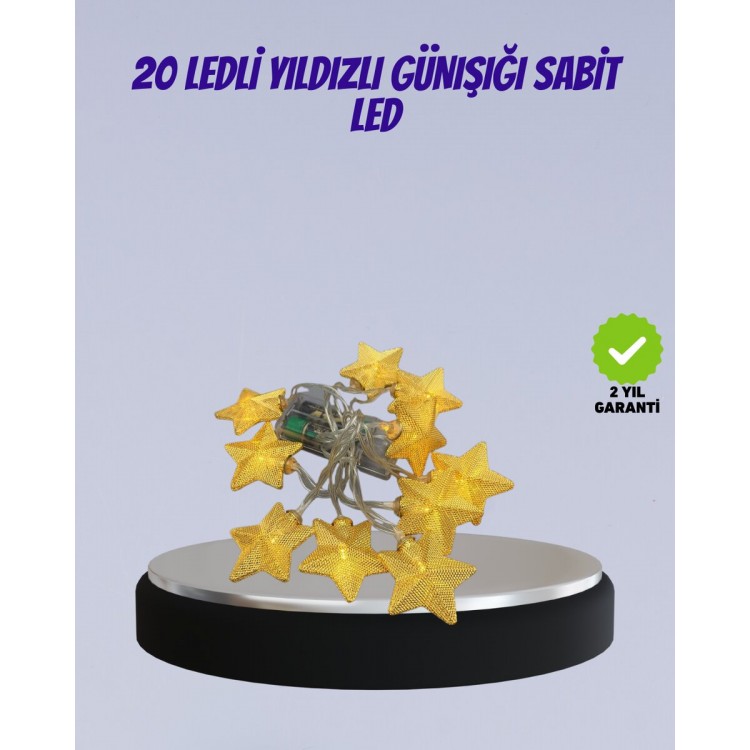 Yıldız Figürlü Led Şerit Işık 5m İç Mekan Dekor Aydınlatma