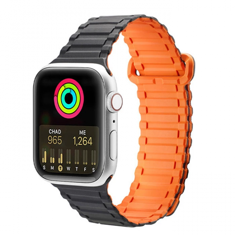Dux Ducis for Apple Watch 38/40/41MMMagnetic Armor Silicone Lanyard Strap-(5775)