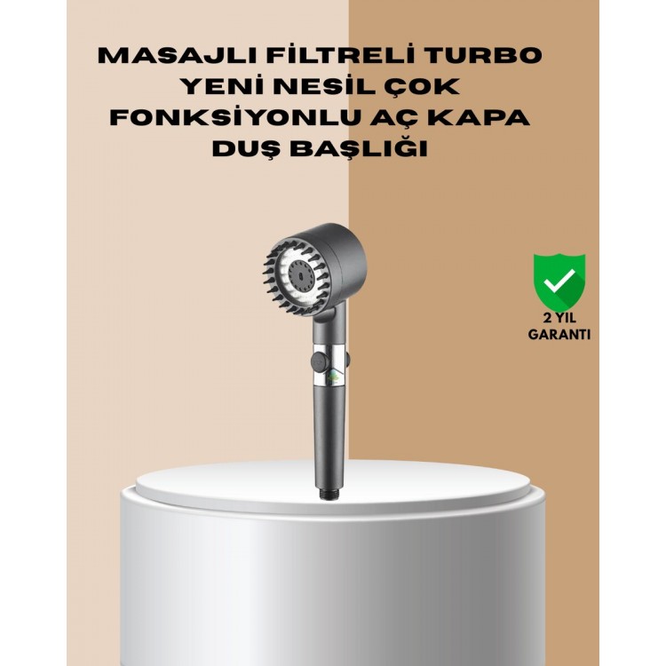 Çok Fonksiyonlu Filtreli Duş Başlığı Masaj Etkili