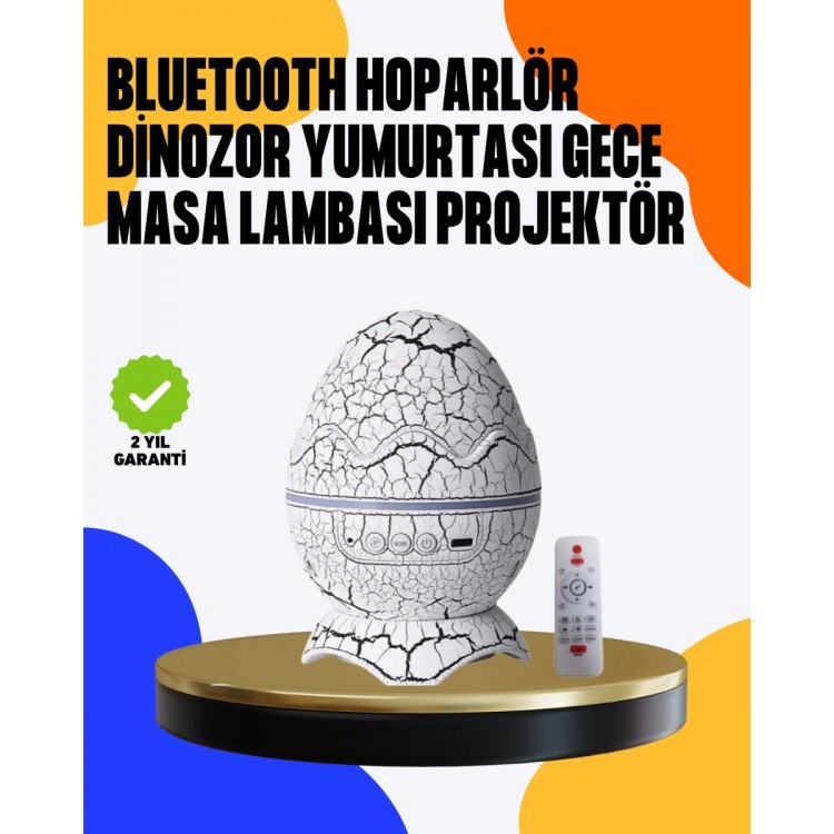 Yüksek Çözünürlüklü LED Galaksi Projektör + 19 Sesli Uyku Makinesi