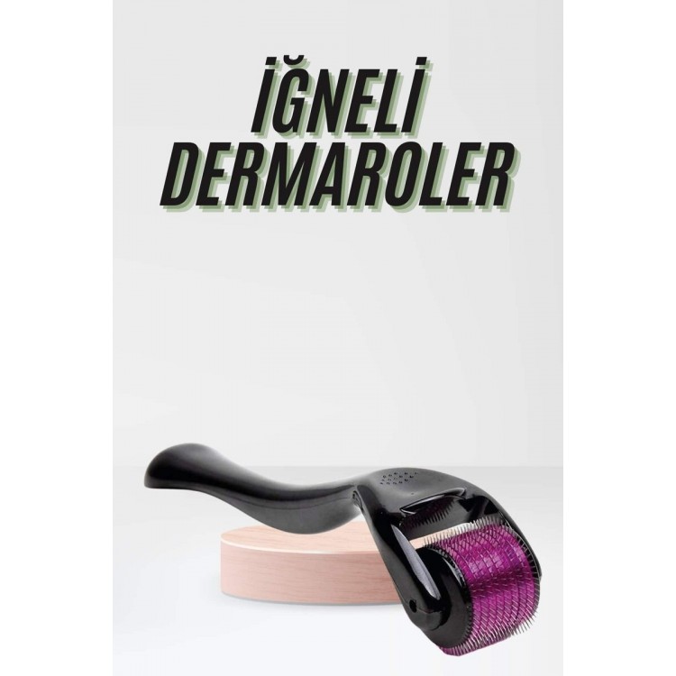 Hair Removal Comb Dermaroller 540 Needle Roller 1Mm Needle Skin Facial Renewal Care Set