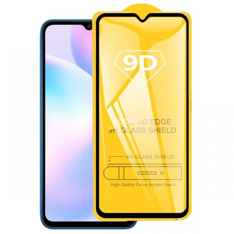 Ally Xiaomi Redmi 9 9D Full Glue TemperedGlass Screen Protector-(5775)
