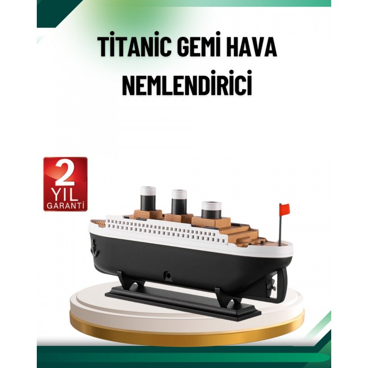 Titanic Ship Air Freshener Diffuser LED with Steam EffectIlluminated Nemlendirici