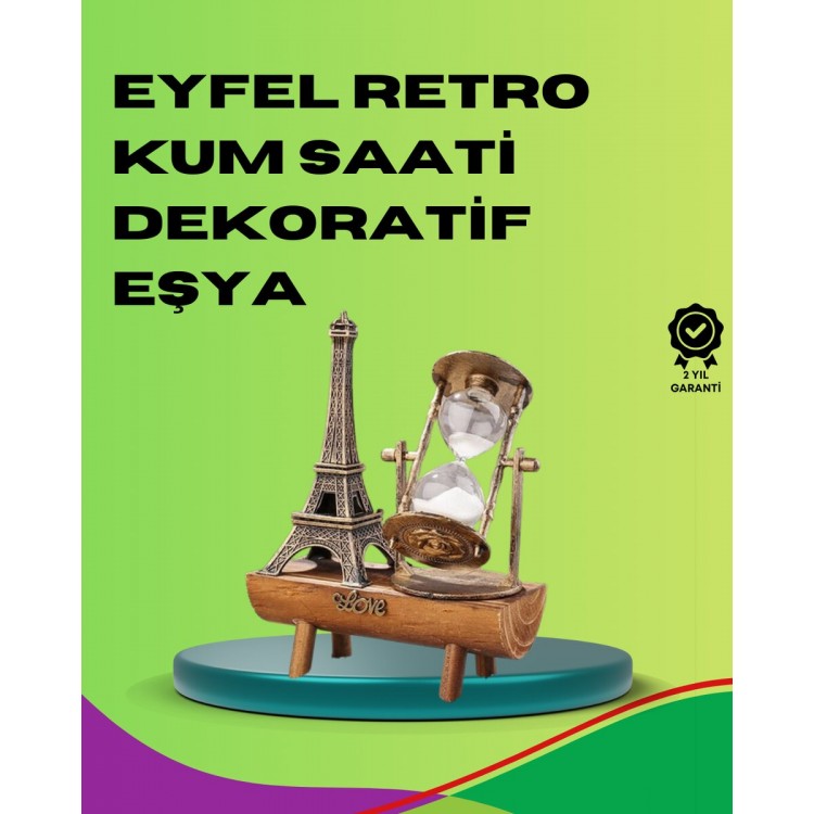 Decorative Hourglass with Wooden Body – Table TopCraft Accessory