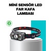 Hareket Sensörlü Şarjlı LED Far Suya Dayanıklı Çok Modlu