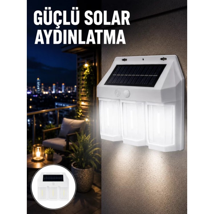 PIR Sensörlü Solar Lamba – Otomatik Şarj ve Gece Aydınlatma Yeni Nesil
