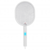 ASONIC AS-A26 Beyaz 3000V Raket Tipi UV Mor Işıklı 1200mAh Bataryalı Şarj Edilebilir Katlanabilir Sinek Öldürücü(1923)