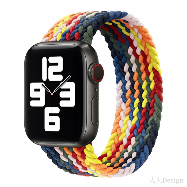 Ally Apple Watch 7-8 45mm 6-5-4 44mm Watch Ultra 49mm Single loop PlasticStrap Cord 3-2-1 42mm-(5775)