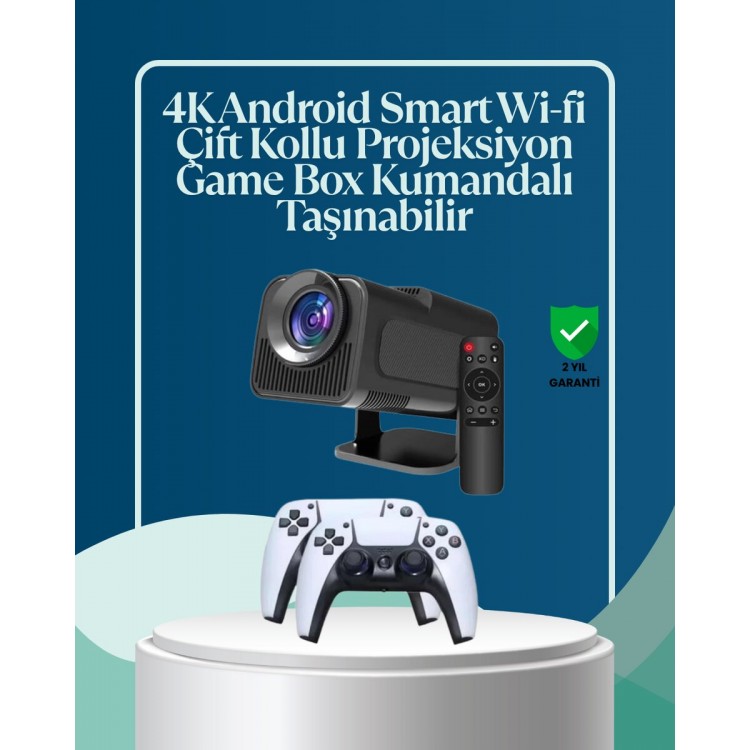 450 ANSI Lümen 4K Destekli Kompakt Ev Projektörü