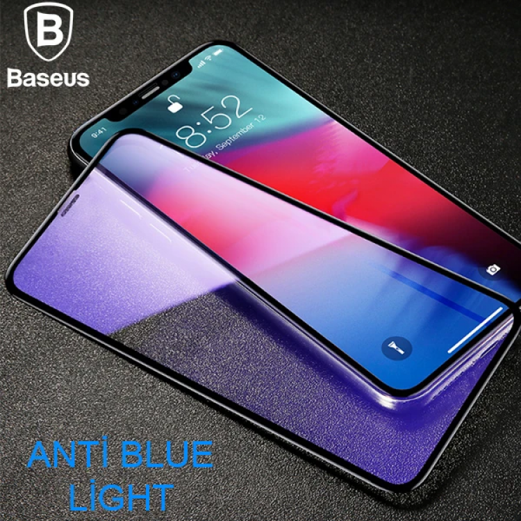Baseus iPhone 11 Pro 0.3mm Rigid EdgeAnti Blue Light Unbreakable Glass Protector-(5775)