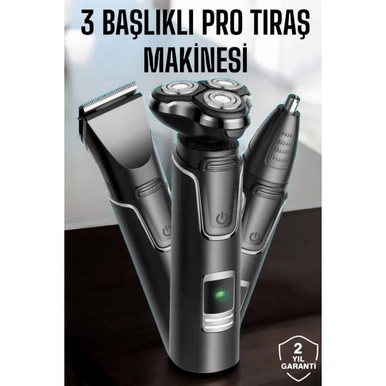 High Performance 3 Head Professional Shaver