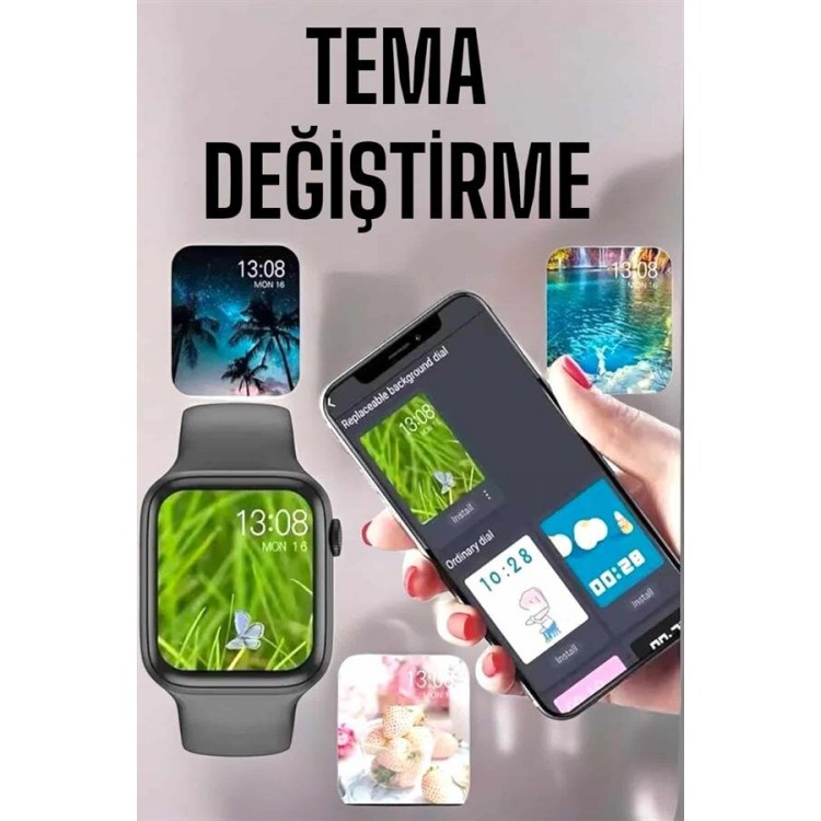 Smart Watch Amoled Screen New Generation Bluetooth Connected