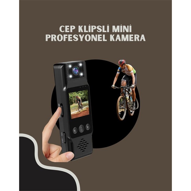 WiFi Enabled Portable Camera – 1.3” TFTScreen 3MP Photo 128GB Card Support