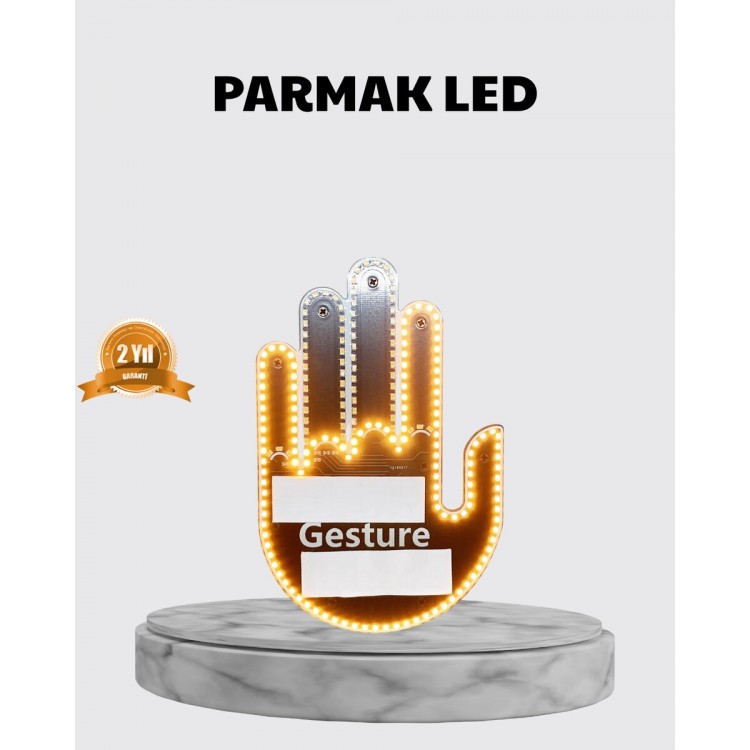 176 LED’li Amber Trafik Uyumlu Sinyal Işığı – El Hareketiyle Kontrol