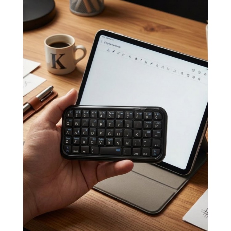 Mini Bluetooth Keyboard Wireless Portable Pocket Size Keyboard