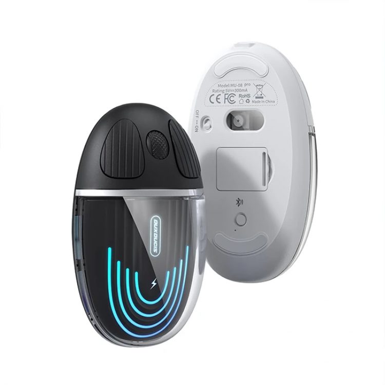 Dux Ducis CM Series Wireless Bluetooth 2.4GHzTransparent Mouse-(5775)