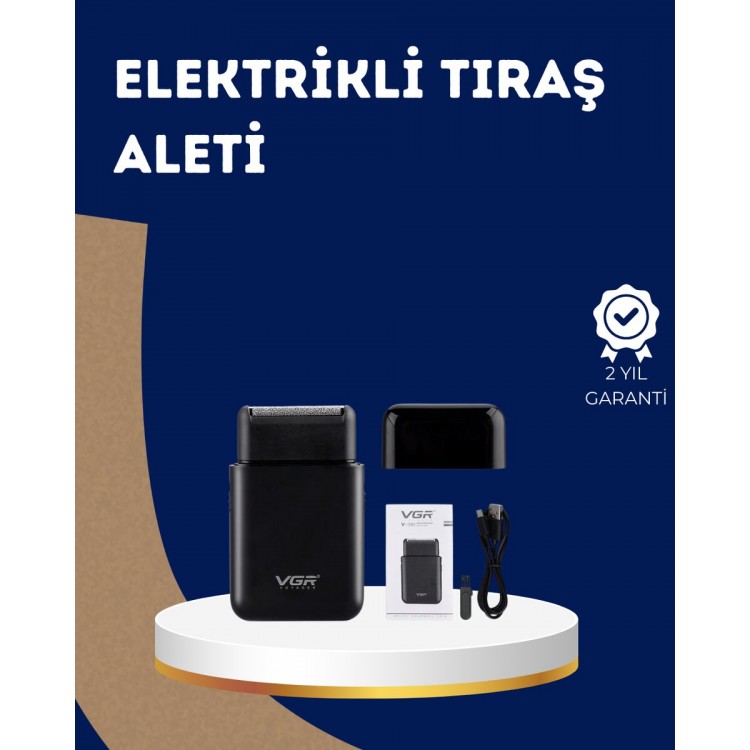 Ultra İnce Elektrikli Tıraş Makinesi | USB Şarjlı ve Su Geçirmez
