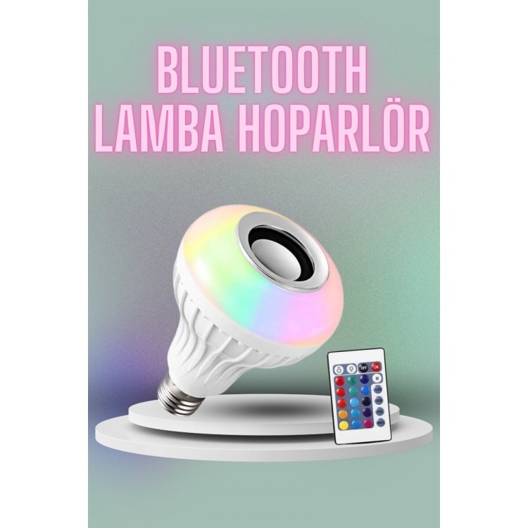 RGB Led Light Bluetooth Speaker Sound Lamp with Remote ControlColored Bulb