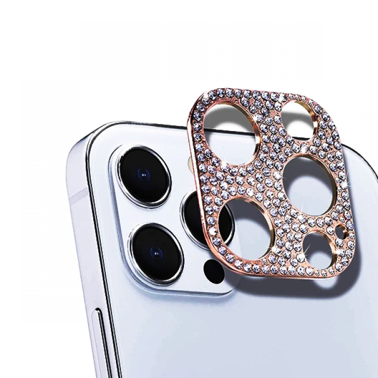 ALLY iPhone 12 Pro Max Camera Protective LensDiamond Stone Embroidered-(5775)