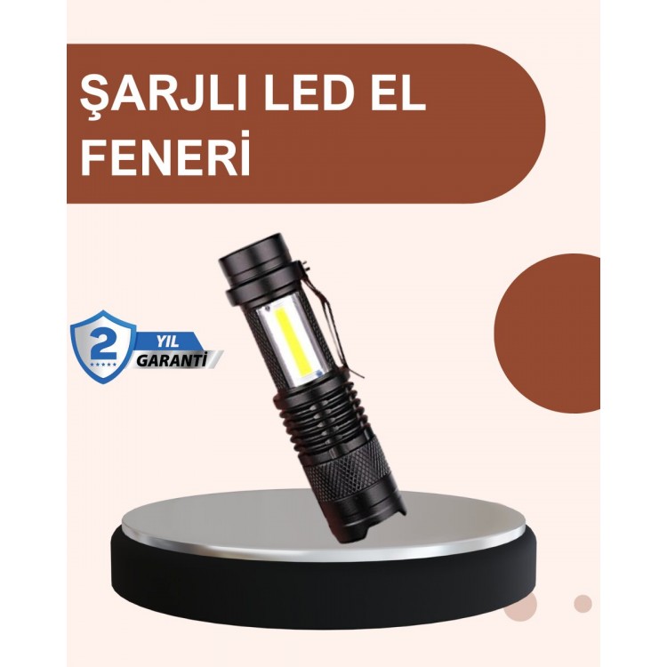 2000 Lumen Powerful LED Flashlight with Aluminum Body