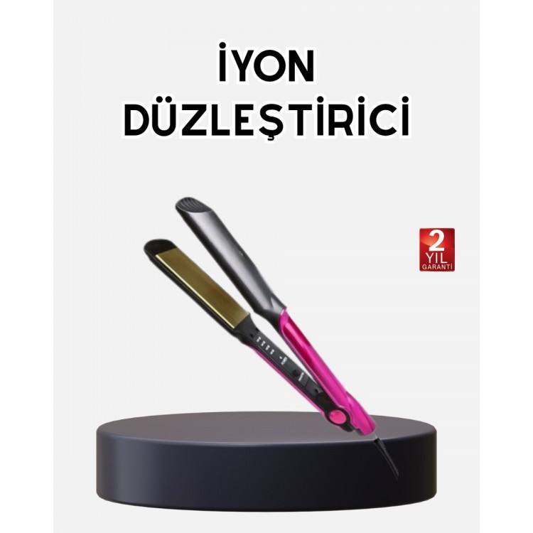 Ionic Hair Straightener – Heats Up to 220°CPlate with LED Indicator and Equal Heat Distribution