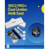 . RS12 PRO+ 2025 Series Full Screen Smart Watch– 2GB Memory Titanium Case Water Resistant LongCharge duration Guaranteed Model