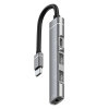 ALLY 4in1 Type-C+3.5mm+USB Port Coupler AdapterDialer Hub-(5775)
