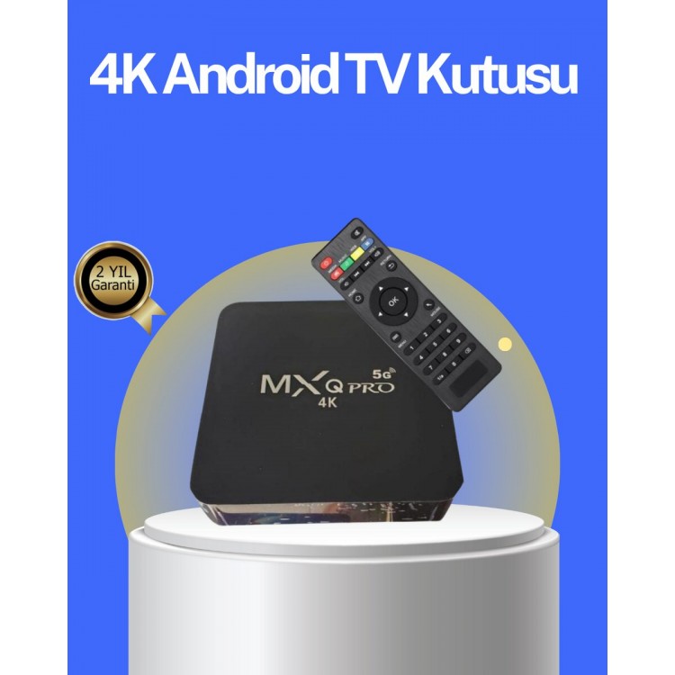 2.4GHz Android TV Box – 4K Resolution 2GB RAM16GB Storage Fast Wi-Fi