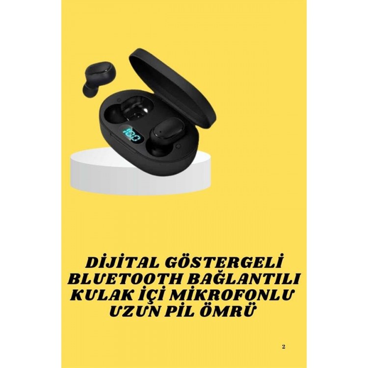 Bluetooth Headset with Digital Display High Sound Quality LongBattery Life