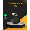 Mobilya İçin Kilitli 6 cm Ayak Tekli Satış
