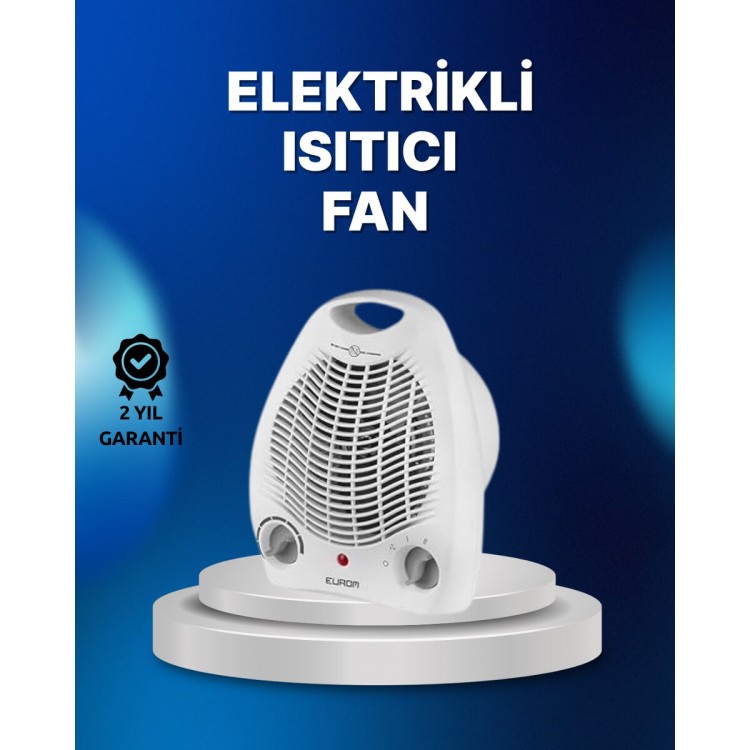 Mini Electric Heater – 2000W Power Fan Heating3 Heat Modes