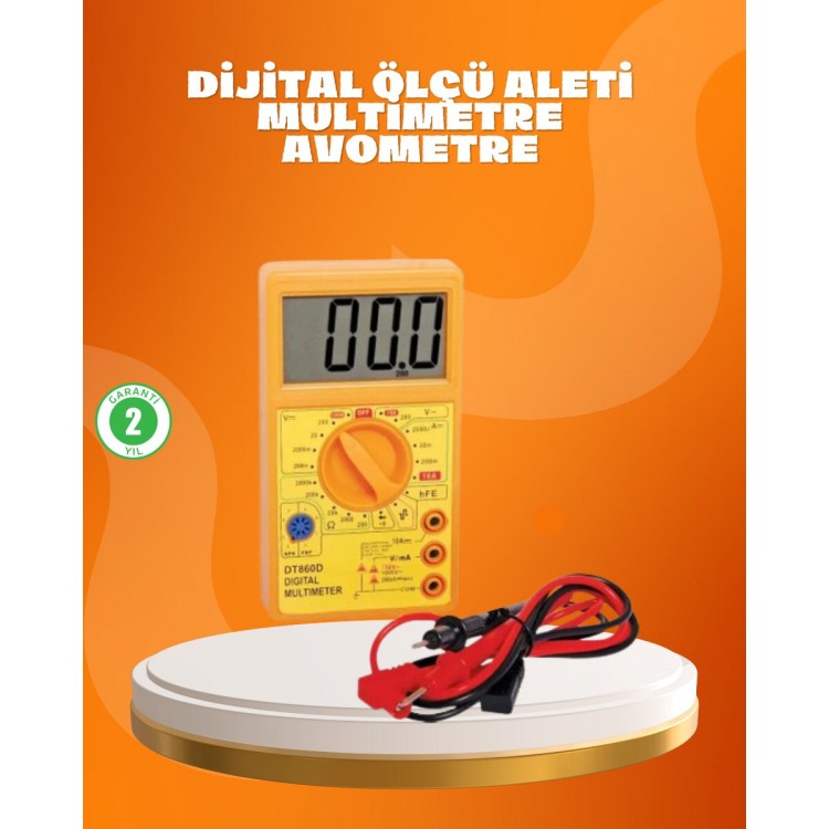 LCD Ekranlı Dijital Ölçü Aleti Ev ve Atölye Kullanımı
