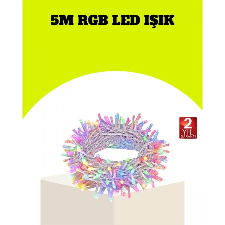 Energy Saving Transparent Cable 5 m 50 LEDsDecor Light