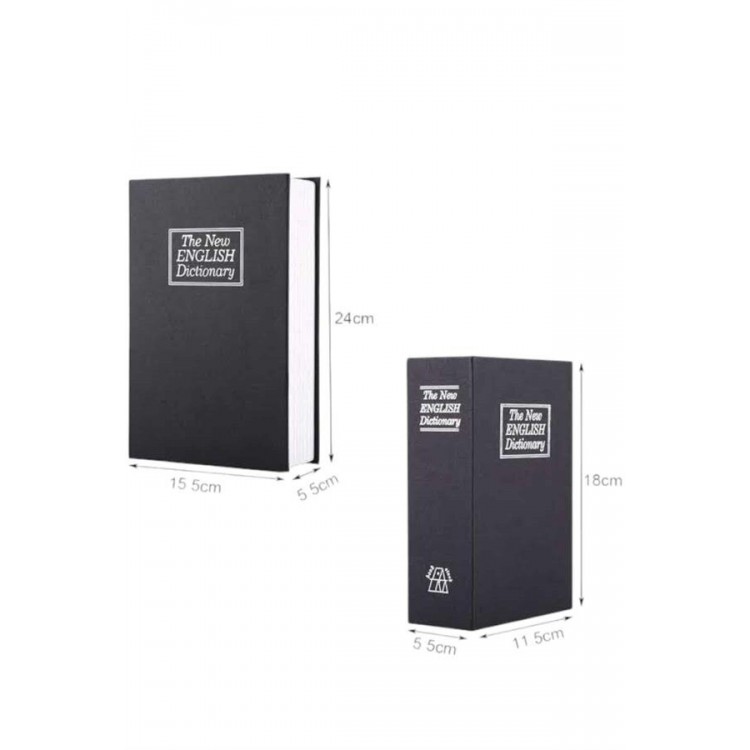 big Book-Looking Hidden Safe with Size Keys Steel SafeGold safe