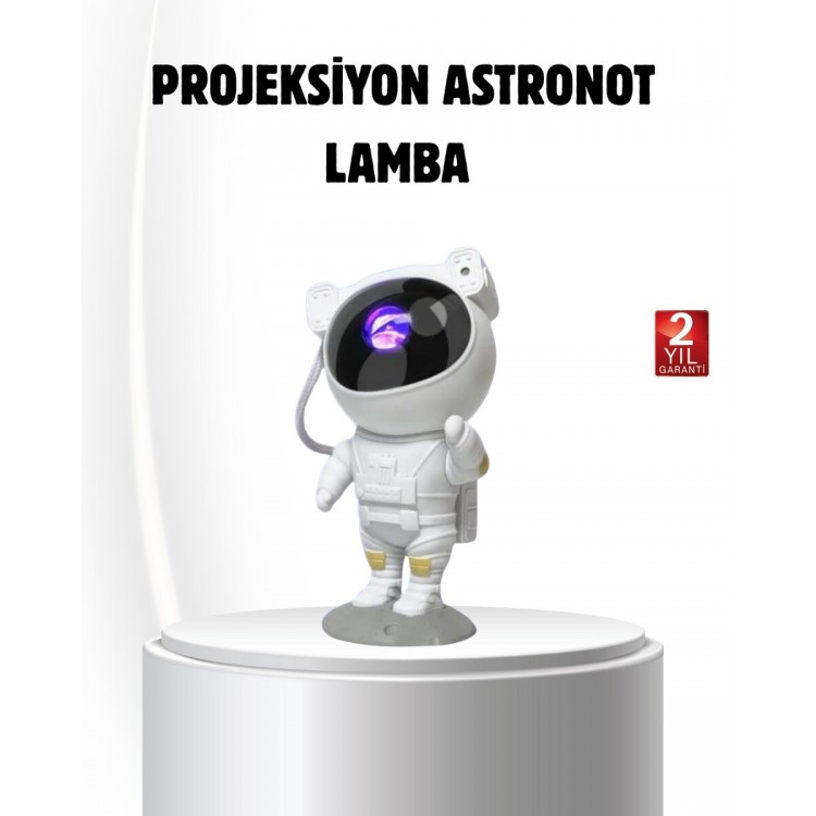 Bluetooth Musical Astronaut Projection Lamp Star and MoonEfektli