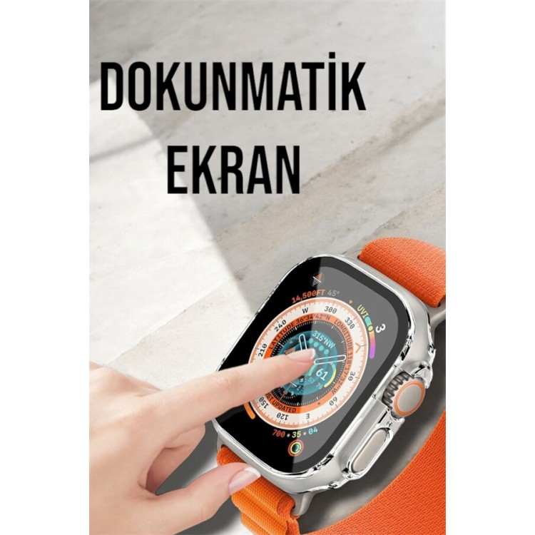 Bluetooth Bağlantılı 49MM Dokunmatik Akıllı Saat Sağlık ve Spor Takip Özellikli