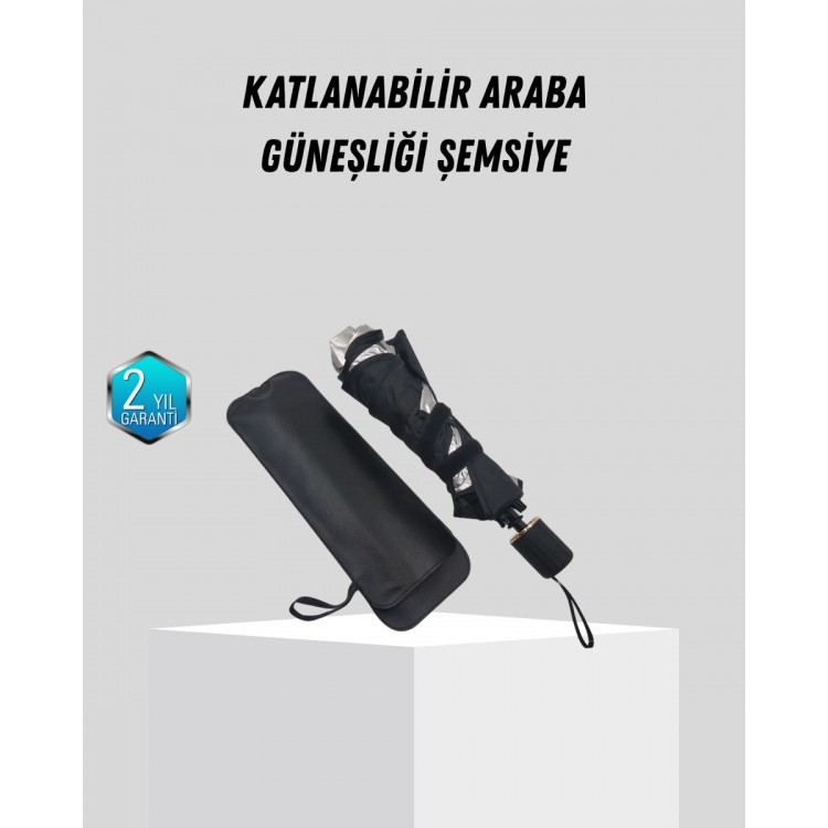Ön Cam Güneşliği – Kalın Kumaş ve Cam Elyaf İskelet ile Maksimum UV Koruma