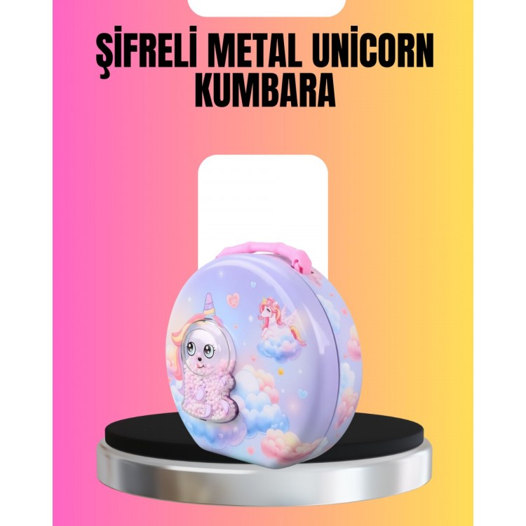 Şifreli Mini Çocuk Kasası Metal Gövde Güvenli Saklama