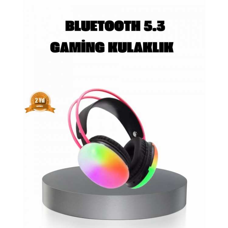 Ergonomic RGB Bluetooth Headset 3D Sound