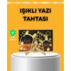 Masaüstü ve Duvara Monte Edilebilir LED Işıklı Yazı Panosu