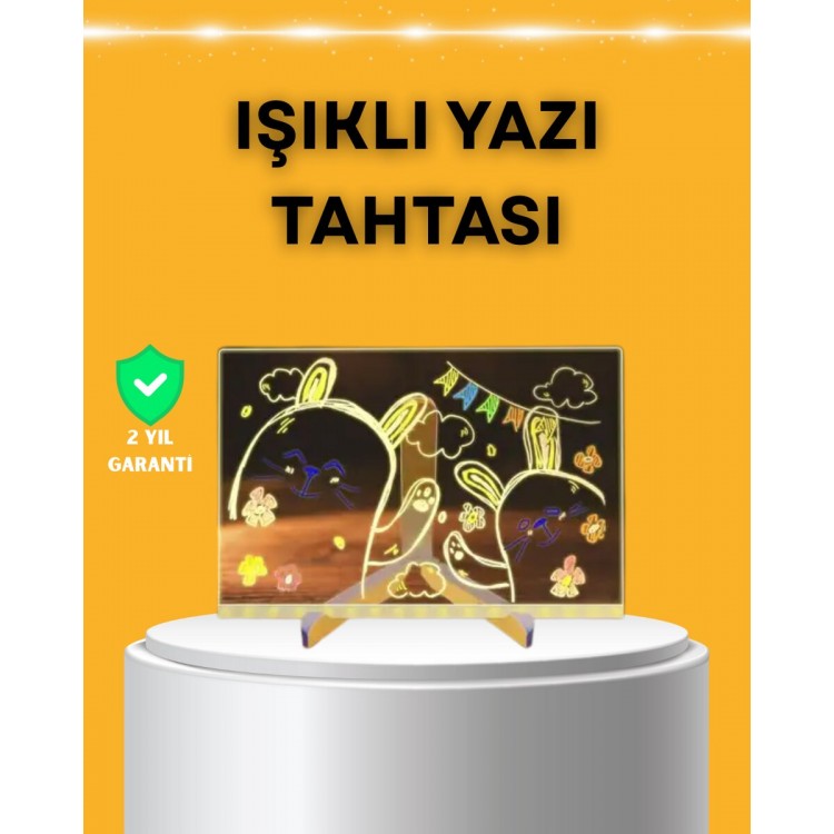 Masaüstü ve Duvara Monte Edilebilir LED Işıklı Yazı Panosu