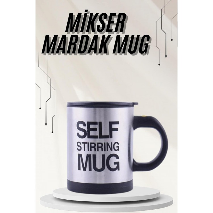 Mixer Mug with Stirrer Feature Thermos Cup