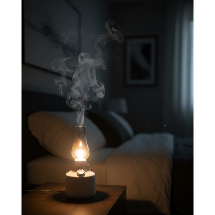 280 ml Retro Tasarım LED Işıklı USB Nemlendirici Aroma Difüzör