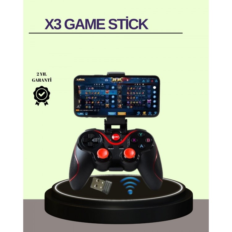 Couple Analog Joystick and 14 Key Bluetooth Game Controller