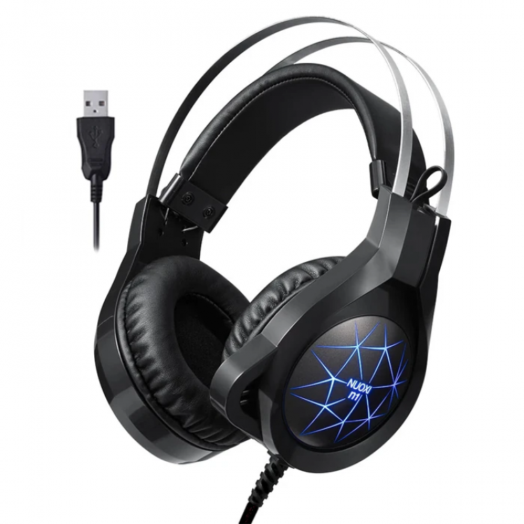 ALLY N1 RGB Gaming On-Ear Wired Gaming HeadsetNoise Canceling Headphones-(5775)