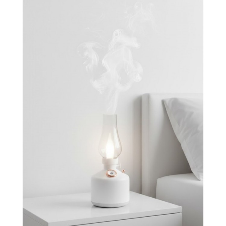 Retro Gaz Lambası Tasarımlı USB Şarjlı Aroma Difüzörü 280 ml Nano Mist Nemlendirici