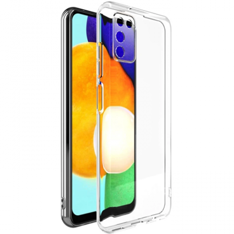 Ally SM Galaxy A03S Case Camera Protected UltraThin Transparent Silicone Case-(5775)