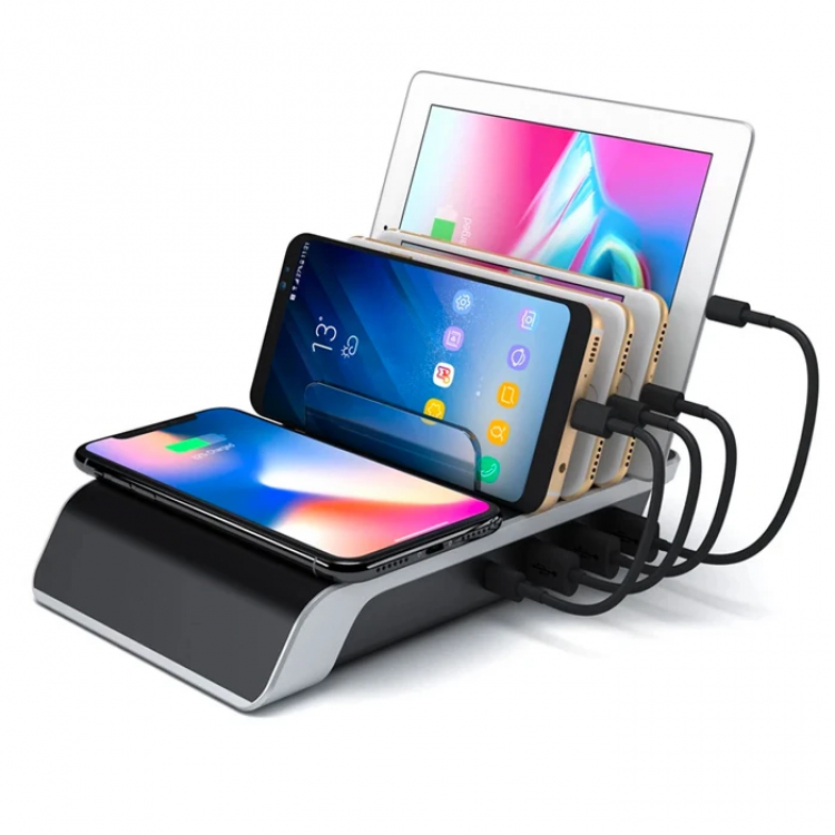 ALLY Multiport 10W Wireless Wireless Charger OrganizerStand-(5775)