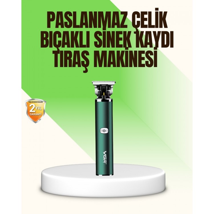 Koyu Yeşil Profesyonel Metal Gövdeli Saç Kesme Makinesi