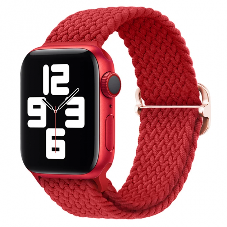 Ally Apple Watch 7-8 41mm 6-5-4 40mm Elastic Strap Cord with Japanese Buckle 3-2-1 38mm-(5775)